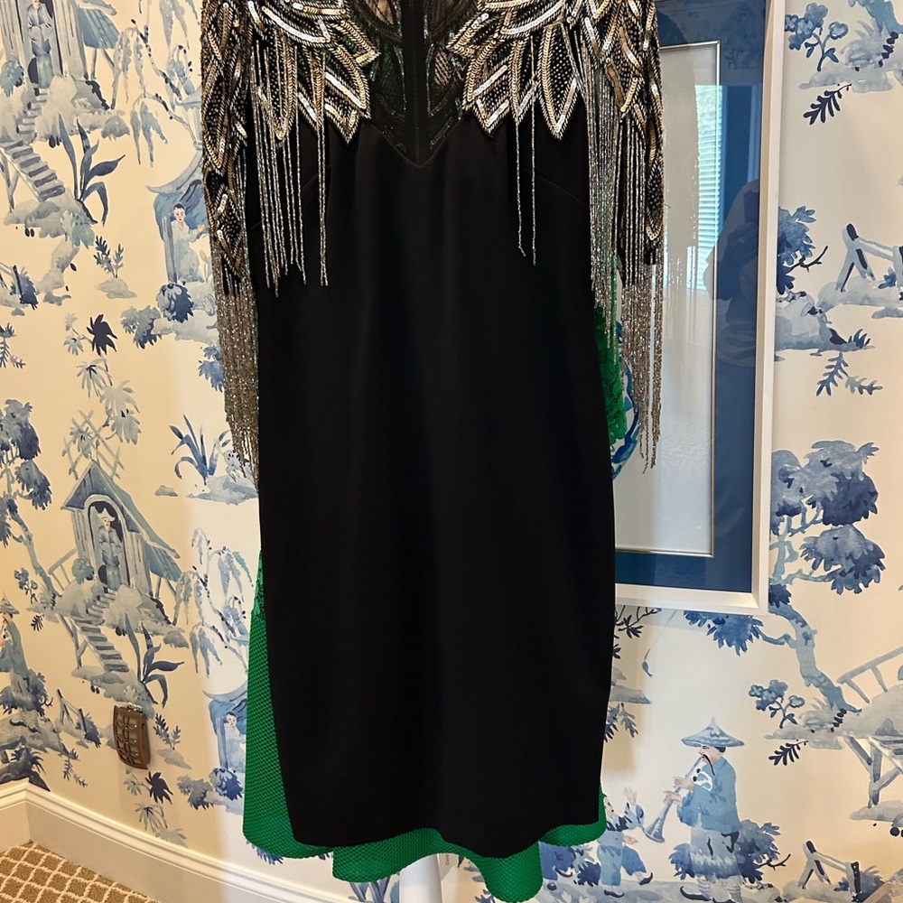 Aidan Mattox Black Cocktail Beaded Dress - Picture 11 of 12